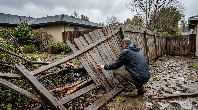 Storm Damage Fence Repair San Jose
